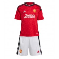 Dětský Fotbalový dres Manchester United Casemiro #18 2023-24 Domácí Krátký Rukáv (+ trenýrky)